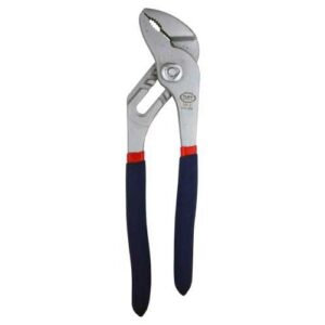 Tuff Grade TGHT-016-010 TGHT Groove Joint Plier, ANSI B107.23M, 4.09 in, 0.66 in Chrome Vanadium Steel, 10 in OAL, Blue Over Red