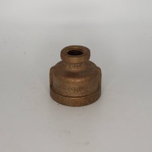 Approved Vendor 2033 Brass Reducing Coupling, 1/2 x 1/4 in, FPT, Lead-Free