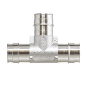 Boshart Industries SSCEP-T07 Tee, 3/4 in, F1960 Cold-Expansion PEX, 304 Stainless Steel