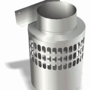 Tradesman CAB/0005/30 Combustion Air Pot Galvanized, 5 in, 30 GA