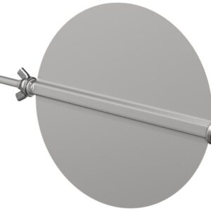 Tradesman CPD/0006/24 CPD Commercial Pipe Damper, 5-5/8 in Damper, Galvanized Steel, 24 ga