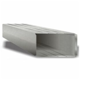 Tradesman DUF/0808/28BP DUF Duct, 60 in L x 8 in W x 8 in H, Galvanized Steel, 28 ga, Bead Perp