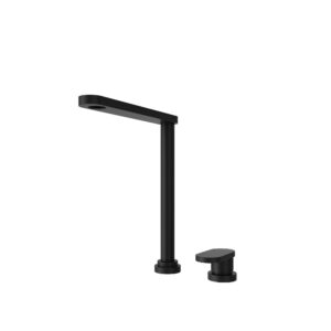 BOCCHI 2030-0001JB BAVENO MOVE+ Telescopic Faucet, Residential, 1.8 gpm, 360 deg Swivel Spout, Jet Black, 1 Handle