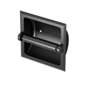 Gatco® 782MX Recessed Toilet Paper Holder, 3.15 in H, Metal, Matte Black