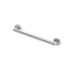 Gatco® 962 Glam Grab Bar, 1-1/4 x 18 in, Chrome, Stainless Steel