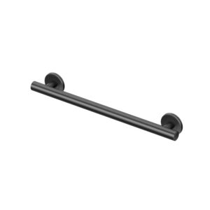 Gatco® 852MX Latitude 2 Grab Bar, 1-1/4 in Dia 18 in L, Matte Black, Stainless Steel