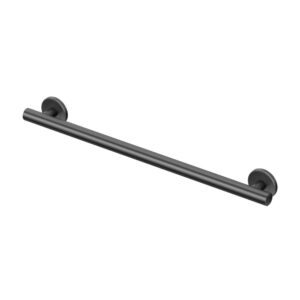 Gatco® 854MX Latitude 2 Grab Bar, 1-1/4 in Dia 24 in L, Matte Black, Stainless Steel