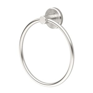 Gatco® 4292 Latitude 2 Towel Ring, 0.38 in D Ring, 6-1/2 x 2.13 x 1.88 in, Brass