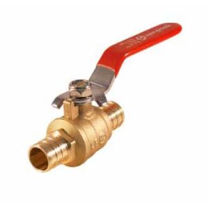 Approved Vendor 206650 Straight Stop Ball Valve, 1/2 in, PEX, Lead-Free Brass Body