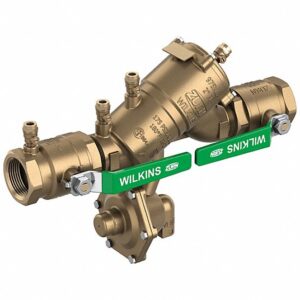 Zurn® Wilkins 114-975XL3 975XL3 Reduced-Pressure Backflow Preventer, 1-1/4 in, FNPT, Cast Bronze Body, Bronze