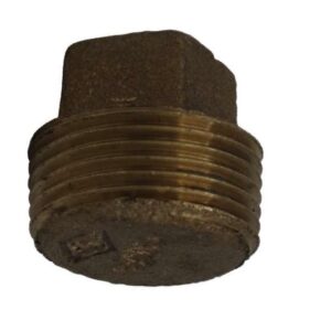 Approved Vendor 2069 Brass Plug, 1/4 in, MNPT, Lead-Free