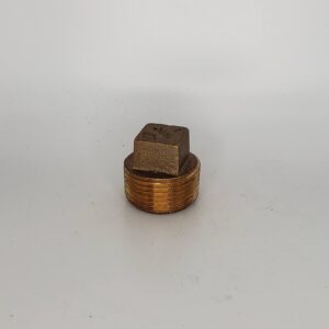 Approved Vendor 2070 Brass Plug, 3/8 in, MNPT, Lead-Free