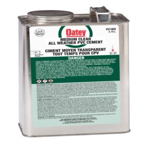 Oatey® 31469 All-Weather Cement, 128 oz Container, Clear