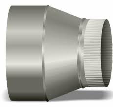 Tradesman  REC/0604/SP Increaser & Reducer Center Duct, 6 x 4 in, 26 AWG