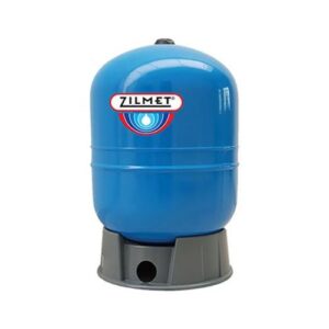 Zilmet® ZHP351BC ZHP Vertical Well Expansion Tank, 119 gal Tank, 150 psi, 24.8 in Dia 65.9 in H, 1-1/4 in FNPT Bottom Connection, Blue/Gray