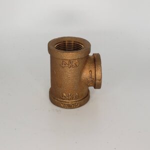 Approved Vendor 2093 Brass Reducing Tee, 1-1/4 x 3/4 in, FPT, Lead-Free