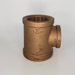 Approved Vendor 2095 Brass Reducing Tee, 1-1/2 x 1 in, FPT, Lead-Free