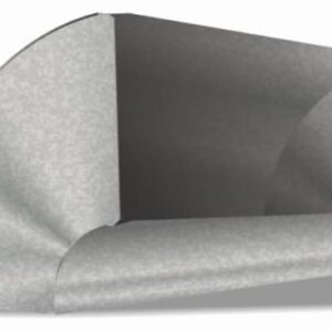 Tradesman ENS/1014/28 Short Way 90 deg Duct Elbow, 10 x 14 in, 28 ga