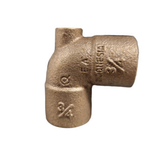 BMI® 25580 100803084 Baseboard Tee, 3/4 x 1/8 in, Solder x FNPT, Cast Copper, Lead-Free