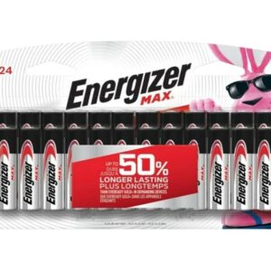 ADCAN E91BP-24 Energizer Max AA Alkaline Batteries, 24 Pack