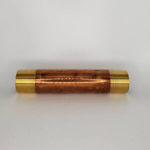 Approved Vendor 2205 Pipe Nipple, 2 in x 5-1/2 in, Lead-Free Brass