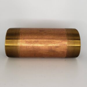 Approved Vendor 2216 Pipe Nipple, 3 x 6 in, MNPT, Lead-Free Brass