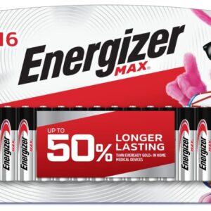 ADCAN E92LP-16 Energizer Max AAA Alkaline Batteries, 16 Pack