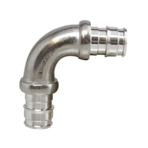 Boshart Industries SSCEP-E10 90 deg Elbow, 1 in, F1960 Cold-Expansion PEX, Stainless Steel