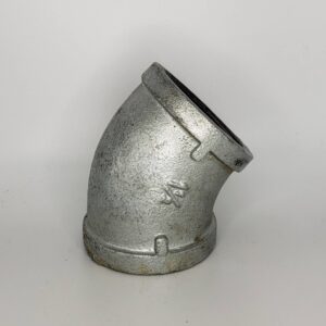 CB Supplies 452017015 Galvanized 45 deg Elbow, 1-1/2 in, FIP, Malleable Iron