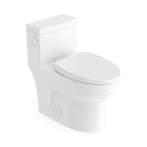 PRODUIT NEPTUNE 220405-000-264-000 Adams ADA 4.8L Side Flush One-Piece Toilet, 28-3/4 x 15-3/4 x 28-3/8 in, White