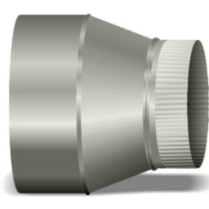 Tradesman REC/0504/26 On-Center Pipe Reducer, 5 to 4 in Diameter, 3 in Long, 26 ga