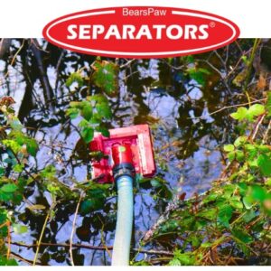 BearsPaw FS25.4-30CAMF-VG Separators® 25.4, 3 in Male Camlock with V-Guard and Foot Valve