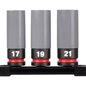 Milwaukee® 49-66-7830 SHOCKWAVE Impact Duty 1/2 Drive Metric 3PC Lug Nut Wheel Socket Set