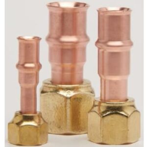 RLS Rapid Locking System 3291100000111 ACR Adapter, 5/8 in, Press x 45 deg Flare, Copper