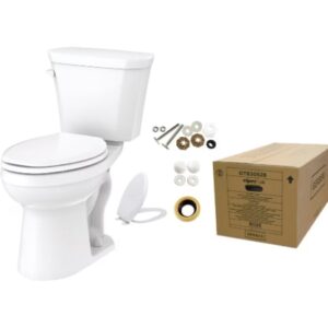 Gerber® GTB30528 Viper® Toilet-In-A-Box, Elongated Bowl, ADA, 12 in Rough-In, 1.28 gpf