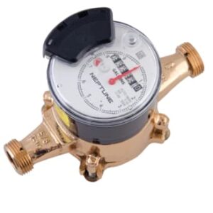 Neptune® ED2B11RPEI21 T-10® ProCoder Cold Water Meter, 5/8 x 3/4 in, Measures in Cubic Meters, Lead-Free