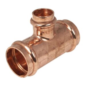 Apollo™ 10077751 811R Small Diameter Reducing Tee, 1-1/2 x 1-1/2 x 1/2 in, DZR Copper