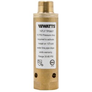 Watts® 0121238 LFTP300 Trap Primer, 1/2 in Pipe, 4-5/6 in L, Threaded Connection, Brass