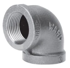 Approved Vendor 2677 Black Iron 90 deg Elbow, 1-1/4 in, FIP