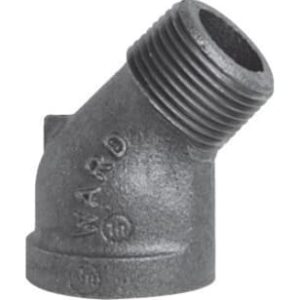 Approved Vendor 2688 Black Iron 45 deg Street Elbow, 1-1/2 in, Male x Female
