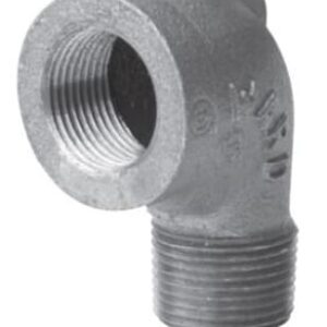 Approved Vendor 2698 Black Iron 90 deg Street Elbow, 2 in, Male x Female