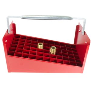 LynCar 3080 1/2 in Nipple Box, Coated Steel, Red