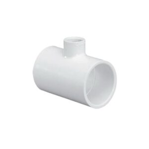Lasco® 401-250 Reducing Tee, 2 x 1-1/4 in, Slip, SCH 40/STD, PVC, White