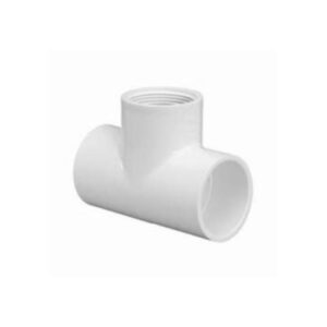 Lasco® 402-005 Tee, 1/2 in, Slip x FPT, SCH 40/STD, PVC, White