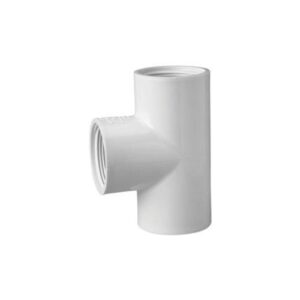 Lasco® 405-005 Tee, 1/2 in, FPT, SCH 40/STD, PVC, White