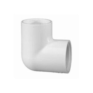 Lasco® 407-012 90 deg Elbow, 1-1/4 in, Slip x FPT, SCH 40/STD, PVC, White
