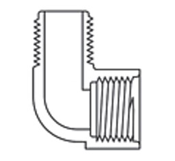 Fabco 412020 90 deg Elbow, 2 in, FPT x FPT, SCH 40, PVC