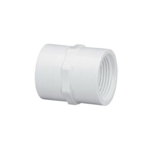 Lasco® 430-005 Coupling, 1/2 in, FPT, SCH 40/STD, PVC, White