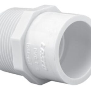 Lasco® 436251 Reducing Male Adapter, 2 x 1-1/2 in, MPT x Slip, SCH 40, PVC