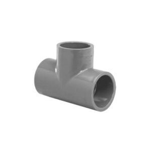 Lasco® 801-020 Socket Tee, 2 in, Slip, SCH 80/XH, PVC, Gray